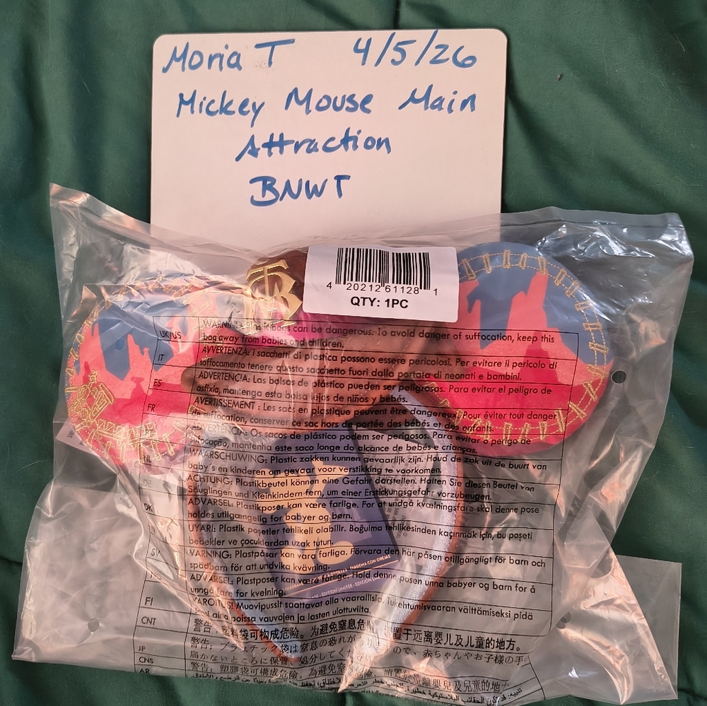 2022 Disney Mickey Mouse Main Attraction Big Thunder Mountain ears
